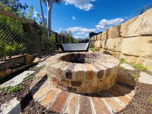 Convict brick fire pit