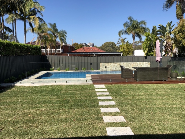 Outdoor living backyard landscaping, Sydney