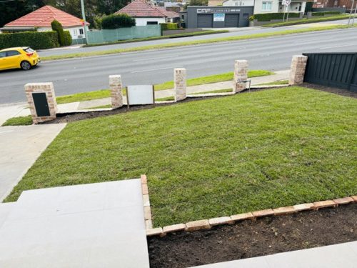 Turfed Front Yard